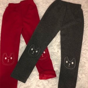 Little girls warm pants